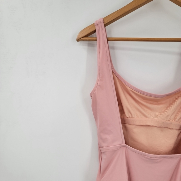 Madewell New One Piece Petal Pink Swimsuit Women's Small Square Back Minimalist - Picture 11 of 16